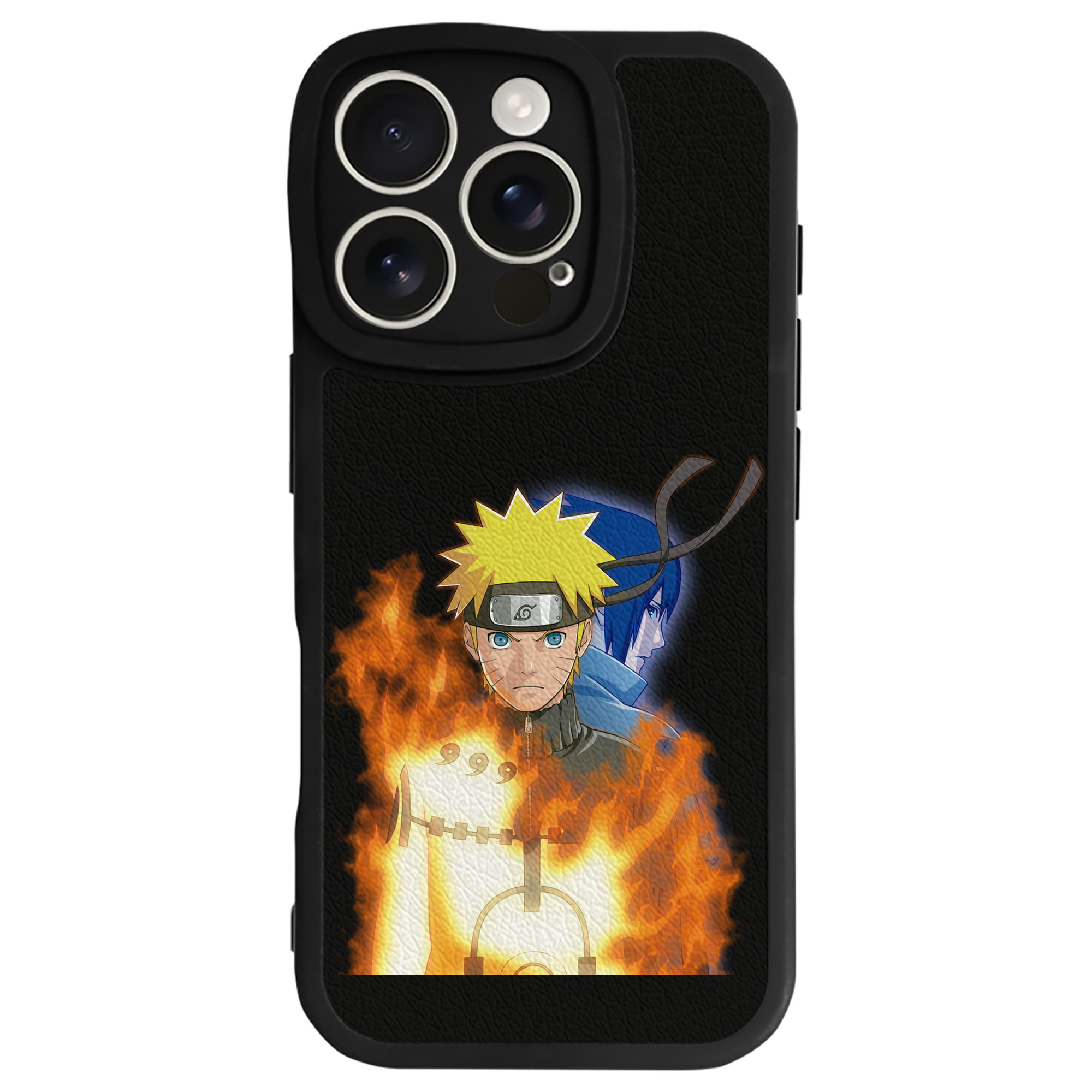 （画像用） NARUTO -ナルト- うずまき ナルト Uzumaki Naruto 【iPhone 16シリーズ対応】シリコンスマホケース（レザー調） 材質：シリコン